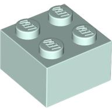 light aqua brick 2 x 2