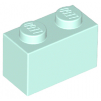 light aqua brick 1 x 2