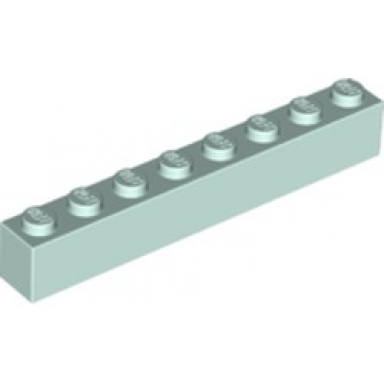 light aqua brick 1 x 8