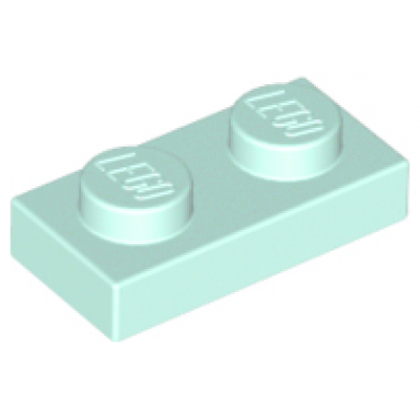 light aqua plate 1 x 2