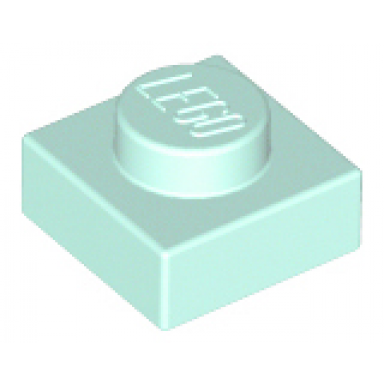 light aqua plate 1 x 1