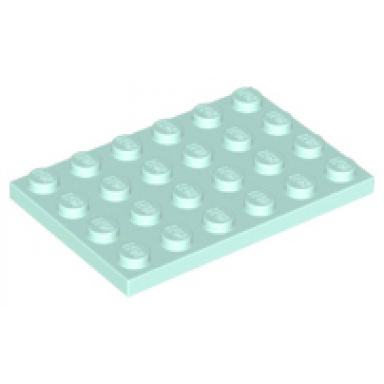 light aqua plate 4 x 6