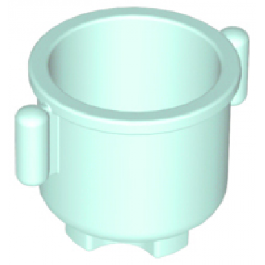 light aqua duplo utensil kettle with closed smooth handles 2 x 2 x 1 1 2