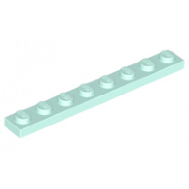 light aqua plate 1 x 8