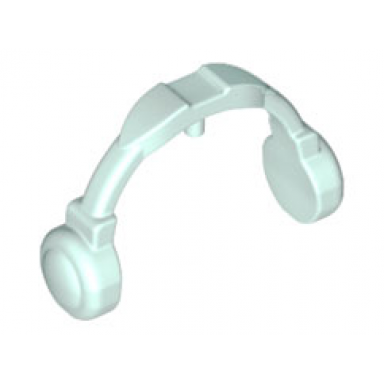 light aqua minifigure ear protectors headphones headset - thin arms
