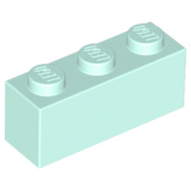 light aqua brick 1 x 3