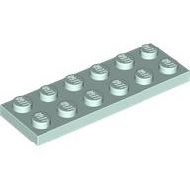 light aqua plate 2 x 6