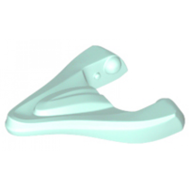 light aqua creature jaw lower with tongue