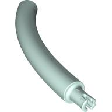 light aqua dinosaur tail neck middle section with bar hole and technic pin