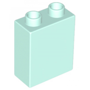 light aqua duplo brick 1 x 2 x 2