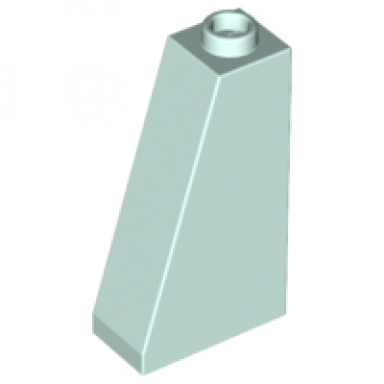light aqua slope 75 2 x 1 x 3 - hollow stud