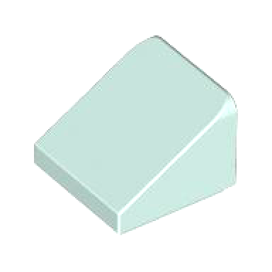 light aqua slope 30 1 x 1 x 2 3