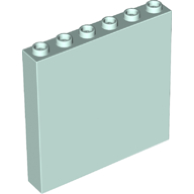 light aqua panel 1 x 6 x 5