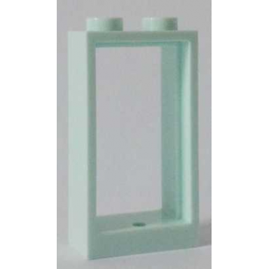 light aqua window 1 x 2 x 3 flat front