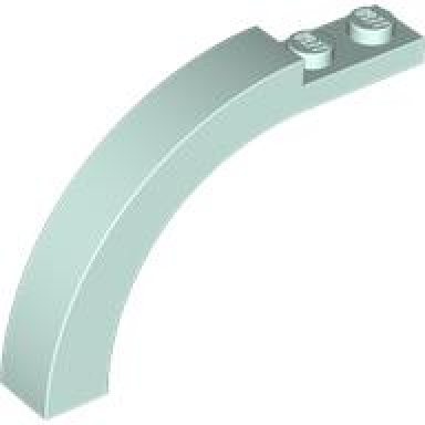 light aqua arch 1 x 6 x 3 1 3 curved top
