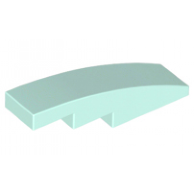light aqua slope curved 4 x 1
