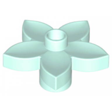 light aqua duplo plant flower with stud