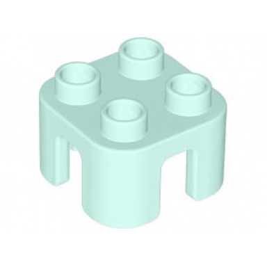 light aqua duplo furniture chair with 4 studs
