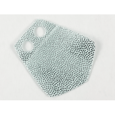 light aqua minifigure skirt cloth pentagonal with silver dots pattern