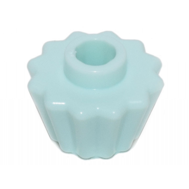 light aqua minifigure utensil cupcake liner - flat top