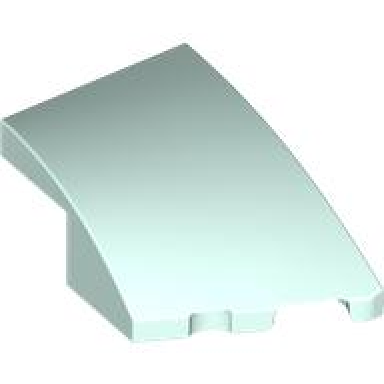 light aqua wedge 3 x 2 right no studs