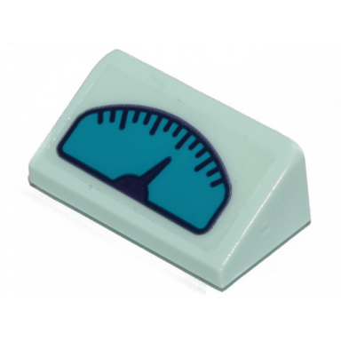 light aqua slope 30 1 x 2 x 2 3 with dark azure gauge with dark purple needle on transparent background pattern sticker - set 41403