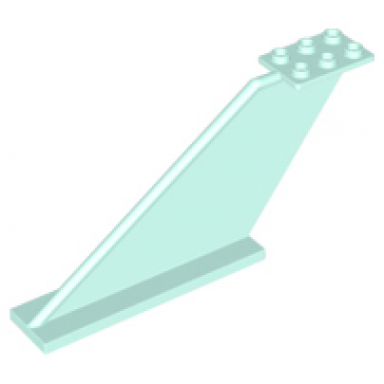 light aqua tail 12 x 2 x 5