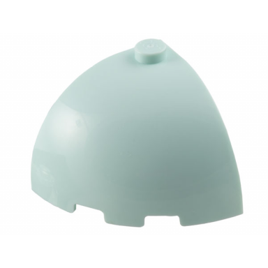light aqua brick round corner 3 x 3 x 2 dome top