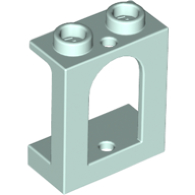 light aqua window 1 x 2 x 2 castle