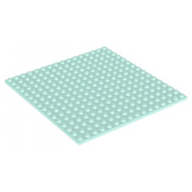 light aqua plate 16 x 16
