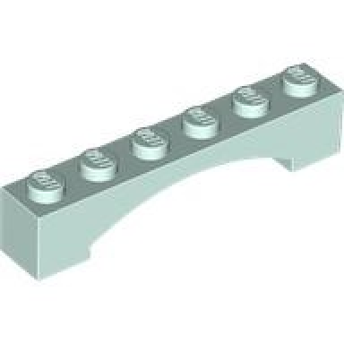 light aqua arch 1 x 6 raised arch