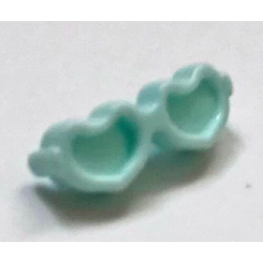 light aqua friends accessories glasses heart shaped with small pin