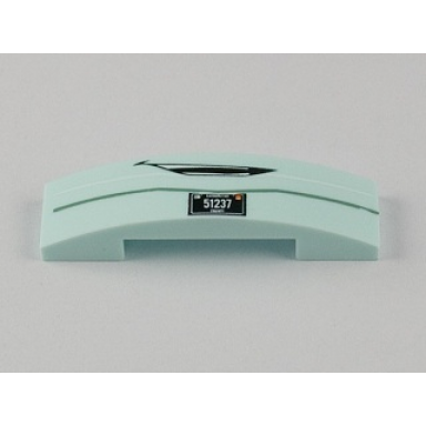 light aqua slope curved 4 x 1 x 2 3 double with mouth and 51237 pattern fillmore