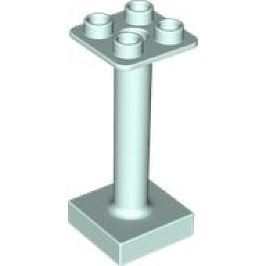 light aqua duplo support column 2 x 2 x 4 round