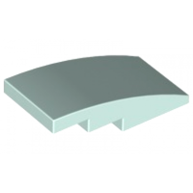 light aqua slope curved 4 x 2