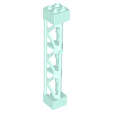 light aqua support 2 x 2 x 10 girder triangular vertical - type 4 - 3 posts 3 sections