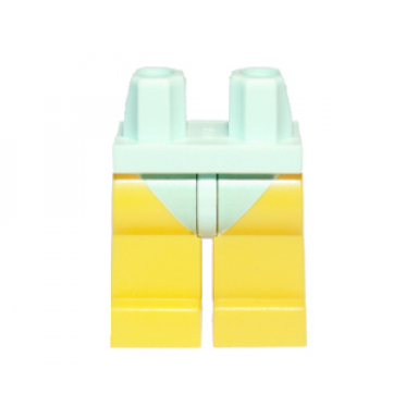 light aqua hips and yellow legs with light aqua leotard swimsuit bottom pattern