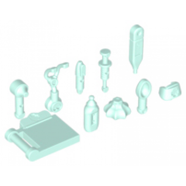 light aqua friends accessories medical 10 in bag multipack