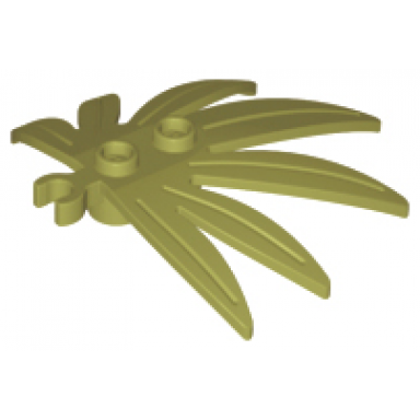 olive green plant leaves 6 x 5 swordleaf with open o clip thick