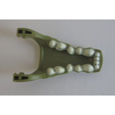large figure head modified chima crocodile jaw lower with teeth pattern