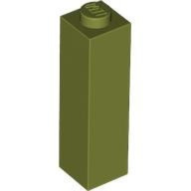 olive green brick 1 x 1 x 3