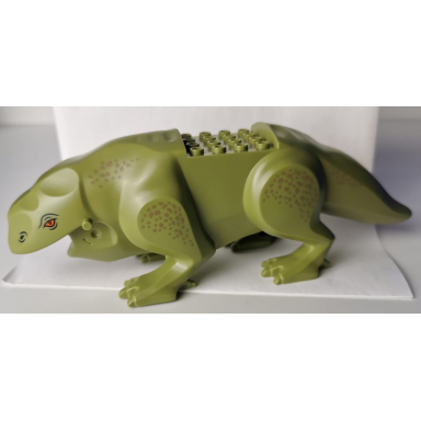 dewback body claws and short tail with eyes and nostrils and leg spots pattern 2