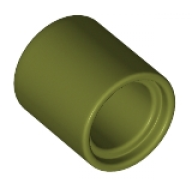 olive green technic liftarm thick 1 x 1 spacer