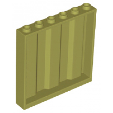 olive green panel 1 x 6 x 5 with corrugated profile