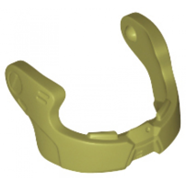 olive green minifigure visor chin guard for sw resistance trooper helmet