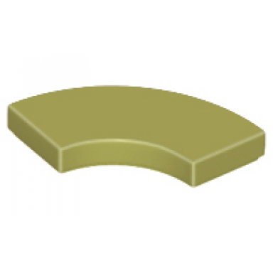 olive green tile round corner 2 x 2 macaroni
