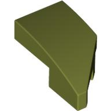olive green wedge 2 x 1 x 2 3 left