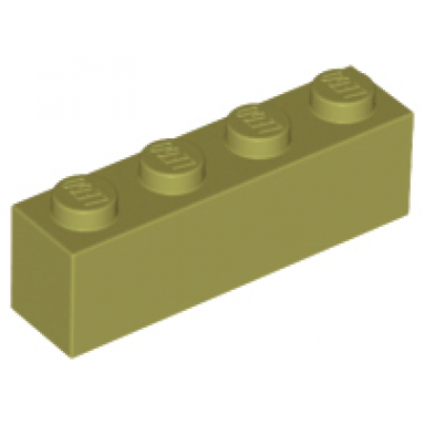 olive green brick 1 x 4