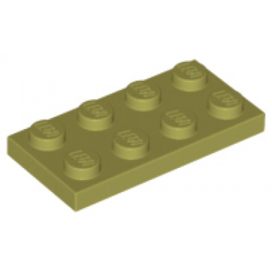 olive green plate 2 x 4