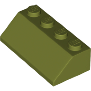 olive green slope 45 2 x 4